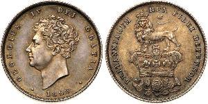1 Shilling United Kingdom of Great Britain and Ireland (1801-1922) Silver George IV (1762-1830)