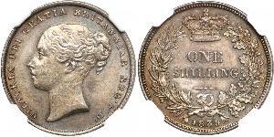 1 Shilling United Kingdom of Great Britain and Ireland (1801-1922) Silver Victoria (1819 - 1901)