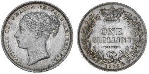 1 Shilling United Kingdom of Great Britain and Ireland (1801-1922) Silver Victoria (1819 - 1901)