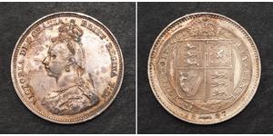 1 Shilling United Kingdom of Great Britain and Ireland (1801-1922) Silver Victoria (1819 - 1901)