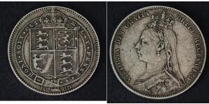 1 Shilling United Kingdom of Great Britain and Ireland (1801-1922) Silver Victoria (1819 - 1901)