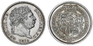 1 Shilling United Kingdom of Great Britain and Ireland (1801-1922) Silver George III (1738-1820)