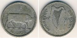 1 Шилінг Ірландія (1922 - ) Срібло 