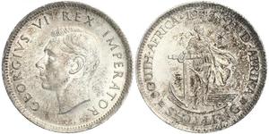 1 Shilling 南非 (1910 - ) 銀 乔治六世 (1895-1952)