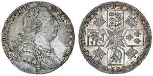 1 Shilling 大不列顛王國 (1707 - 1800) 銀 喬治三世 (1738-1820)