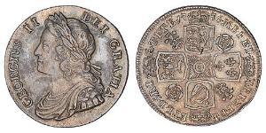 1 Shilling 大不列顛王國 (1707 - 1800) 銀 乔治二世 (大不列颠) (1683 - 1760)