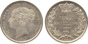 1 Shilling 大不列颠及爱尔兰联合王国 (1801 - 1922) 銀 维多利亚 (英国君主)