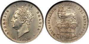 1 Shilling 大不列颠及爱尔兰联合王国 (1801 - 1922) 銀 喬治四世 (1762-1830)