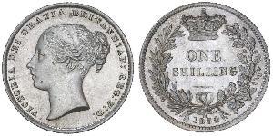 1 Shilling 大不列颠及爱尔兰联合王国 (1801 - 1922) 銀 维多利亚 (英国君主)