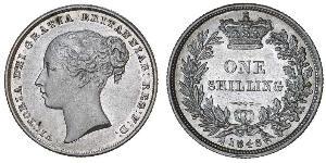 1 Shilling 大不列颠及爱尔兰联合王国 (1801 - 1922) 銀 维多利亚 (英国君主)
