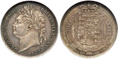 1 Shilling 大不列颠及爱尔兰联合王国 (1801 - 1922) 銀 喬治四世 (1762-1830)