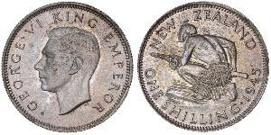1 Shilling 新西兰 銀 乔治六世 (1895-1952)