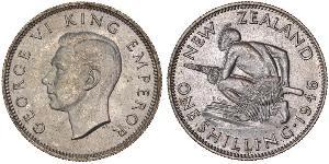 1 Shilling 新西兰 銀 乔治六世 (1895-1952)