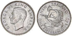 1 Shilling 新西兰 銀 乔治六世 (1895-1952)