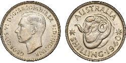 1 Shilling 澳大利亚 銀 乔治六世 (1895-1952)