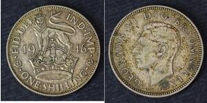 1 Shilling 英国 銀 