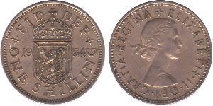 1 Shilling United Kingdom (1922-) 銅/镍 伊丽莎白二世 (1926-2022)