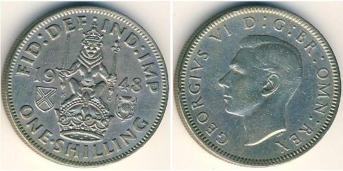 1 Shilling United Kingdom (1922-) 銅/镍 乔治六世 (1895-1952)