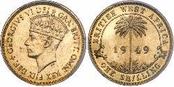1 Shilling British West Africa (1780 - 1960) 黃銅 乔治六世 (1895-1952)