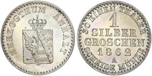 1 Silbergroschen Anhalt-Bernbourg (1603 - 1863) Argent Alexandre-Charles d