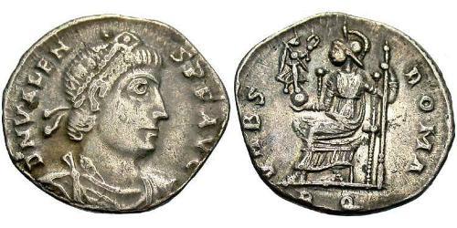 1 Siliqua Byzantine Empire (330-1453) Silver Valens (328-378)