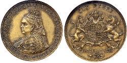 1 Sixpence Vereinigtes Königreich von Großbritannien und Irland (1801-1922) Messing Victoria (1819 - 1901)