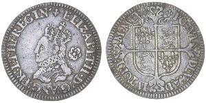 1 Sixpence Reino de Inglaterra (927-1649,1660-1707) Plata Isabel I (1533-1603)