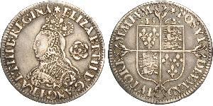 1 Sixpence Reino de Inglaterra (927-1649,1660-1707) Plata Isabel I (1533-1603)