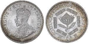 1 Sixpence Südafrika (1910 - ) Silber George V (1865-1936)
