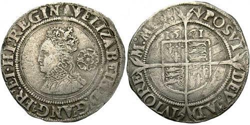 1 Sixpence 英格兰王国 銀 Elizabeth I (1533-1603)