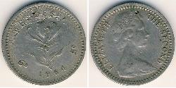 1 Sixpence / 5 Cent Rhodesia (1965 - 1979) Copper/Nickel 
