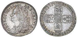 1 Sixpence / 6 Penny Regno Unito di Gran Bretagna (1707-1801) Argento Giorgio II (1683-1760)