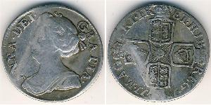 1 Sixpence / 6 Penny Regno Unito di Gran Bretagna (1707-1801) Argento Anna di Gran Bretagna(1665-1714)