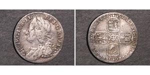 1 Sixpence / 6 Penny Regno Unito di Gran Bretagna (1707-1801) Argento Giorgio II (1683-1760)