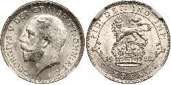 1 Sixpence / 6 Penny Reino Unido de Gran Bretaña e Irlanda (1801-1922) Plata Jorge V (1865-1936)