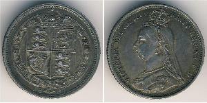 1 Sixpence / 6 Penny Reino Unido de Gran Bretaña e Irlanda (1801-1922) Plata Victoria (1819 - 1901)