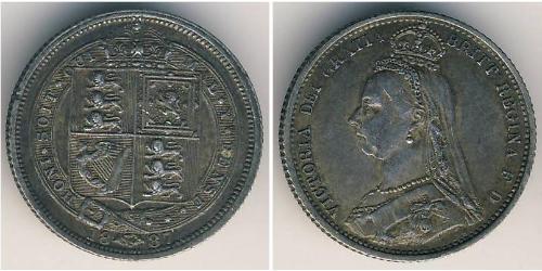 1 Sixpence / 6 Penny Reino Unido de Gran Bretaña e Irlanda (1801-1922) Plata Victoria (1819 - 1901)