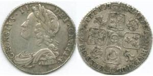 1 Sixpence / 6 Penny Reino de Gran Bretaña (1707-1801) Plata Jorge II (1683-1760)
