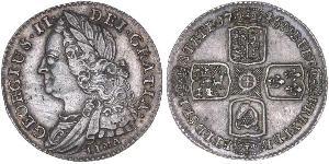 1 Sixpence / 6 Penny Reino de Gran Bretaña (1707-1801) Plata Jorge II (1683-1760)