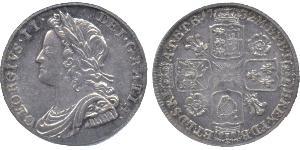1 Sixpence / 6 Penny Reino de Gran Bretaña (1707-1801) Plata Jorge II (1683-1760)