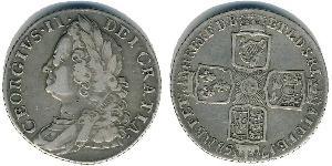 1 Sixpence / 6 Penny Reino de Gran Bretaña (1707-1801) Plata Jorge II (1683-1760)
