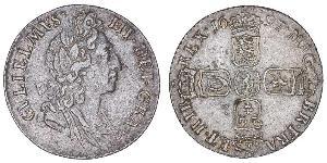 1 Sixpence / 6 Penny Reino de Inglaterra (927-1649,1660-1707) Plata Guillermo III (1650-1702)