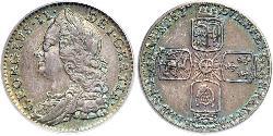 1 Sixpence / 6 Penny Königreich Großbritannien (1707-1801) Silber Georg II (1683-1760)