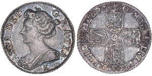 1 Sixpence / 6 Penny Königreich Großbritannien (1707-1801) Silber Anne (Großbritannien)(1665-1714)
