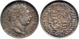 1 Sixpence / 6 Penny Vereinigtes Königreich von Großbritannien und Irland (1801-1922) Silber Georg III (1738-1820)