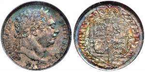 1 Sixpence / 6 Penny Vereinigtes Königreich von Großbritannien und Irland (1801-1922) Silber Georg III (1738-1820)