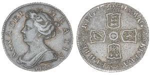 1 Sixpence / 6 Penny Kingdom of Great Britain (1707-1801) Silver Anne, Queen of Great Britain (1665-1714)