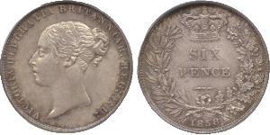1 Sixpence / 6 Penny United Kingdom of Great Britain and Ireland (1801-1922) Silver Victoria (1819 - 1901)