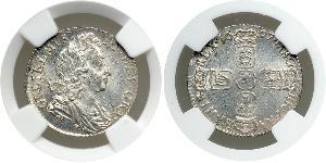 1 Sixpence / 6 Penny 英格兰王国 銀 威廉三世 (奥兰治)