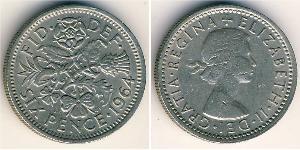 1 Sixpence / 6 Penny United Kingdom (1922-) 銅/镍 伊丽莎白二世 (1926-2022)